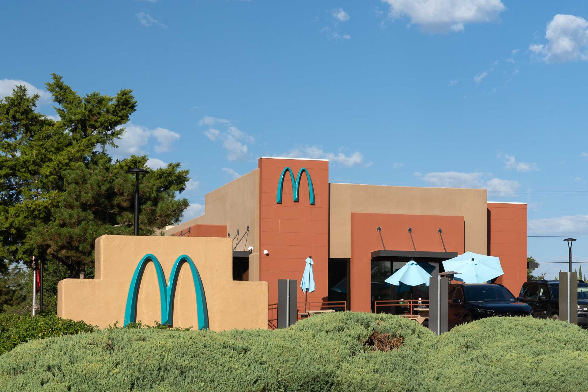 Exterior of McDonalds, Sedona showing local colour palette