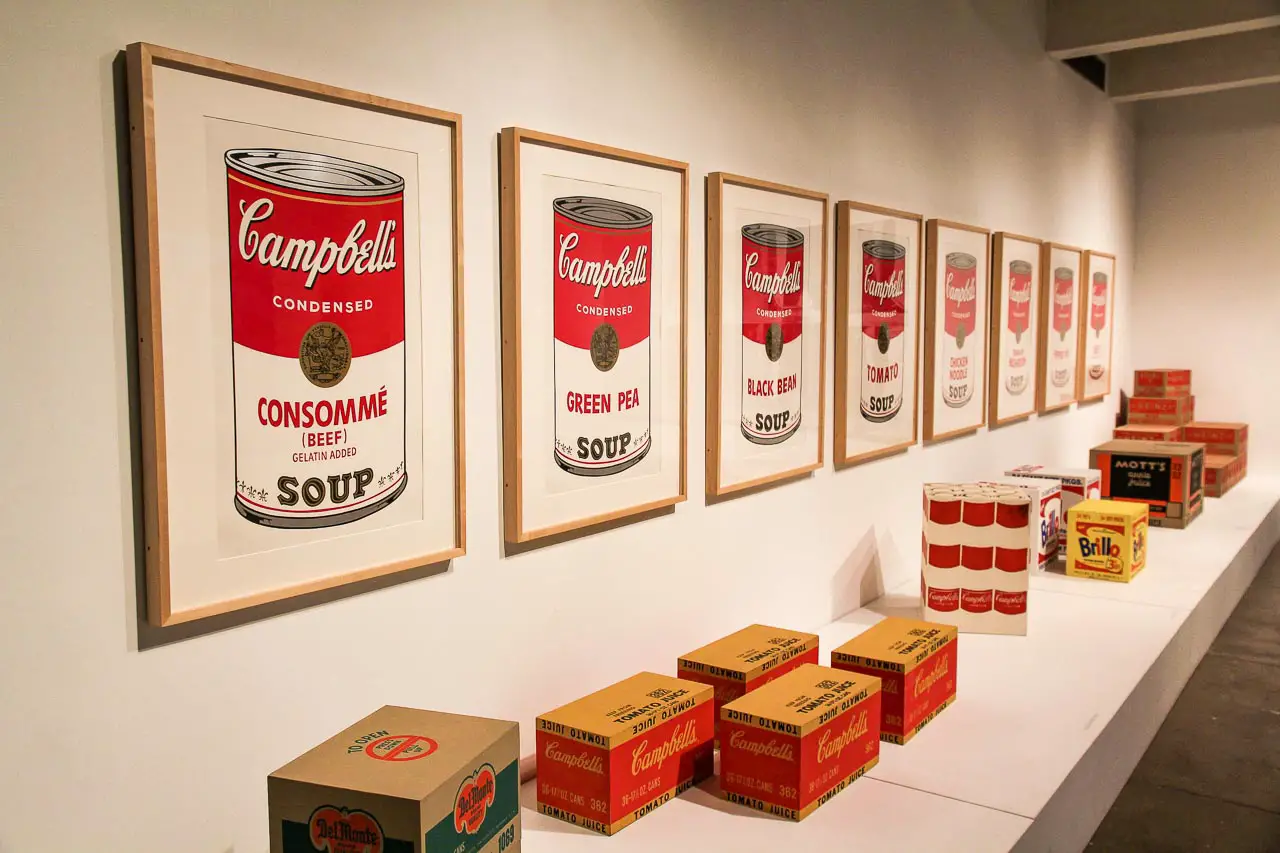Campell Soup portraits in the Andy Warhol Museum, Pittsburgh