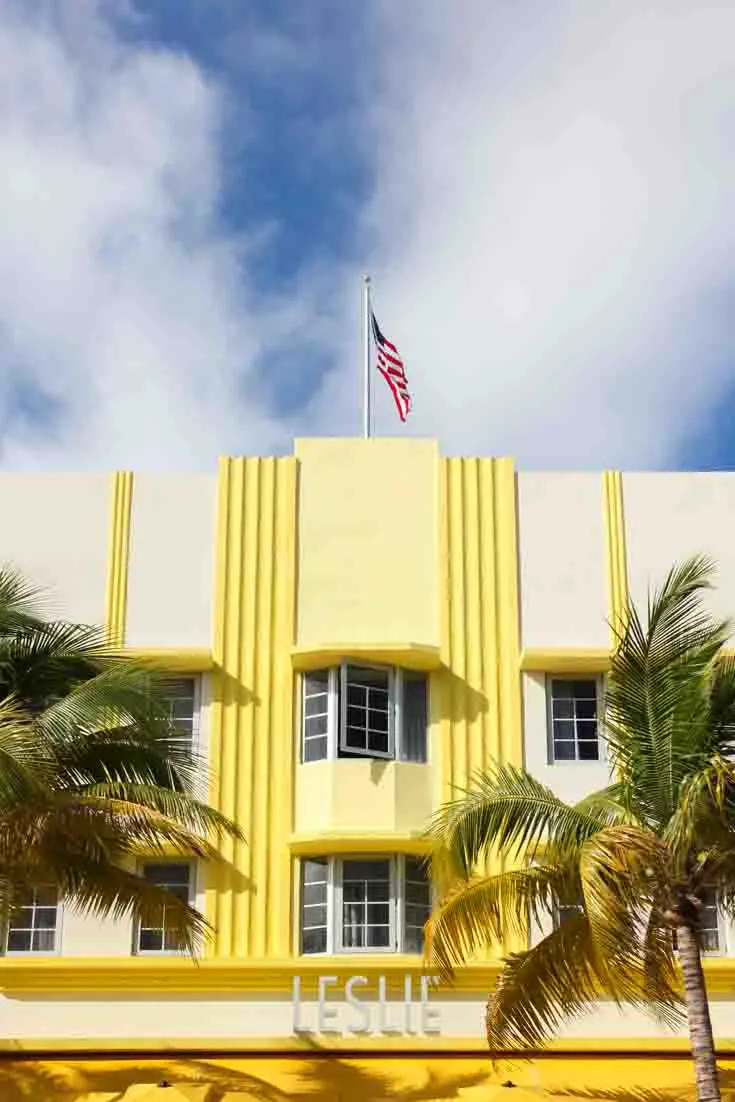 The Leslie facade in bold yellow hues