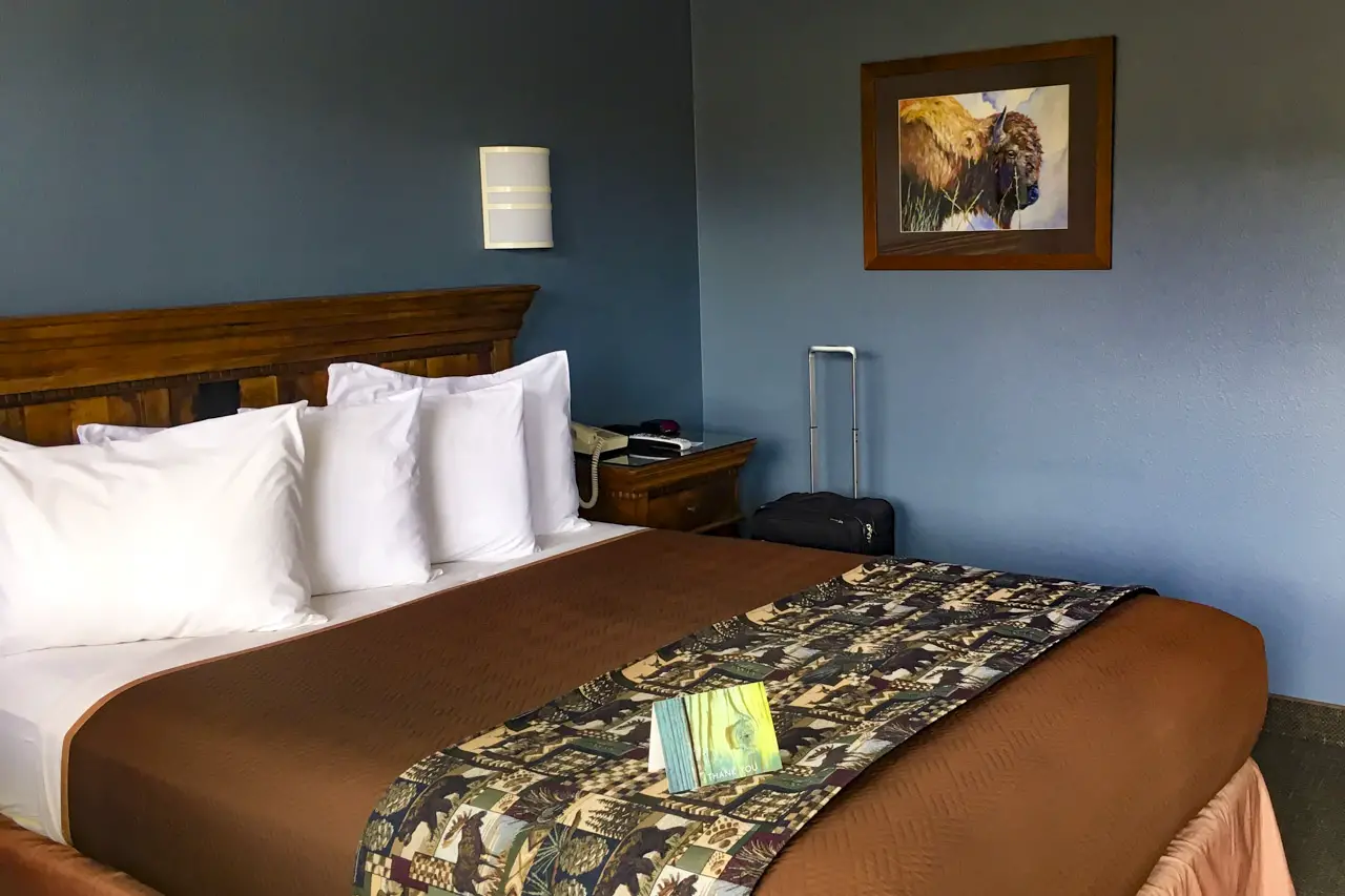 Inside Yellowstone National Park lodge accommodation