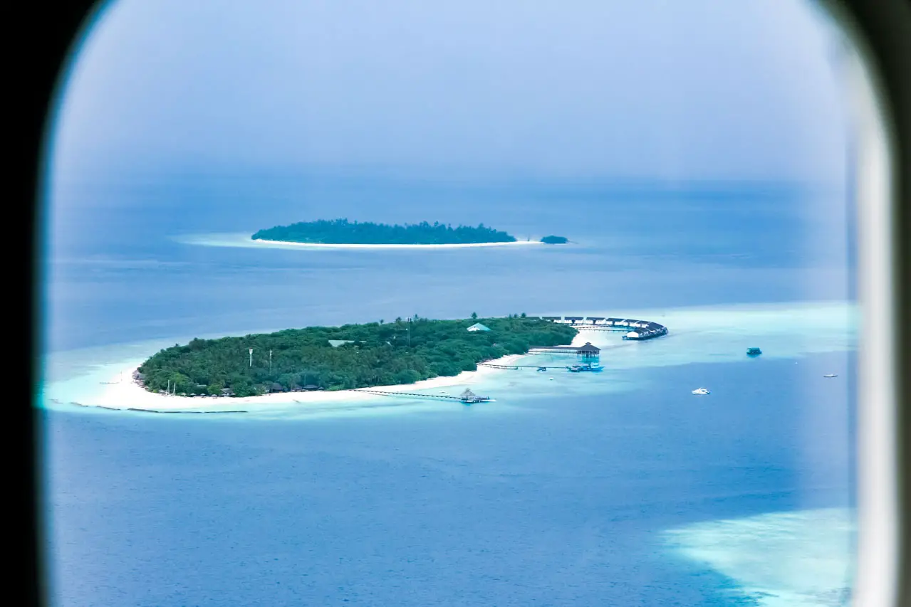 Fonimagoodhoo Island viewed from the air