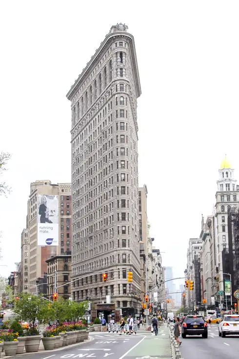 Street view of the Flatiron Building