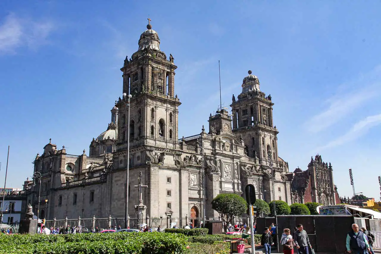 Mexico City Metropolitan Cathedral on the Zocálo