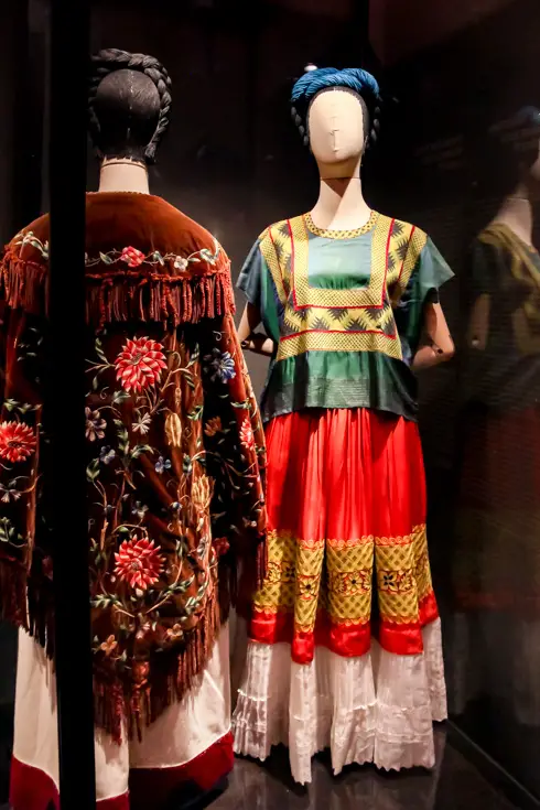 Exhibition of Frida Kahlo's clothing