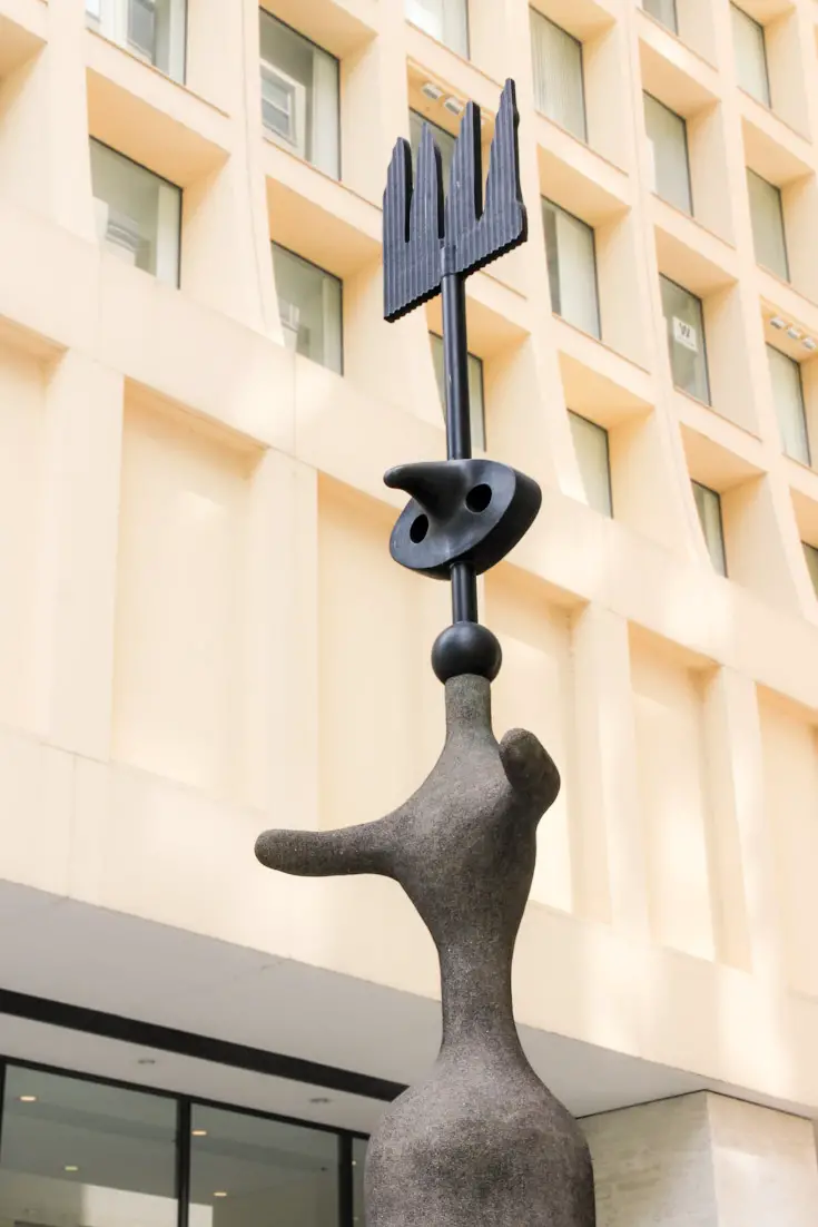 Joan Miro sculpture in Chicago street