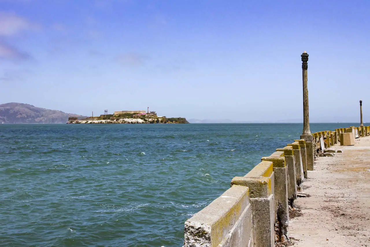 View of Alcatraz from Aquatic Park Pier