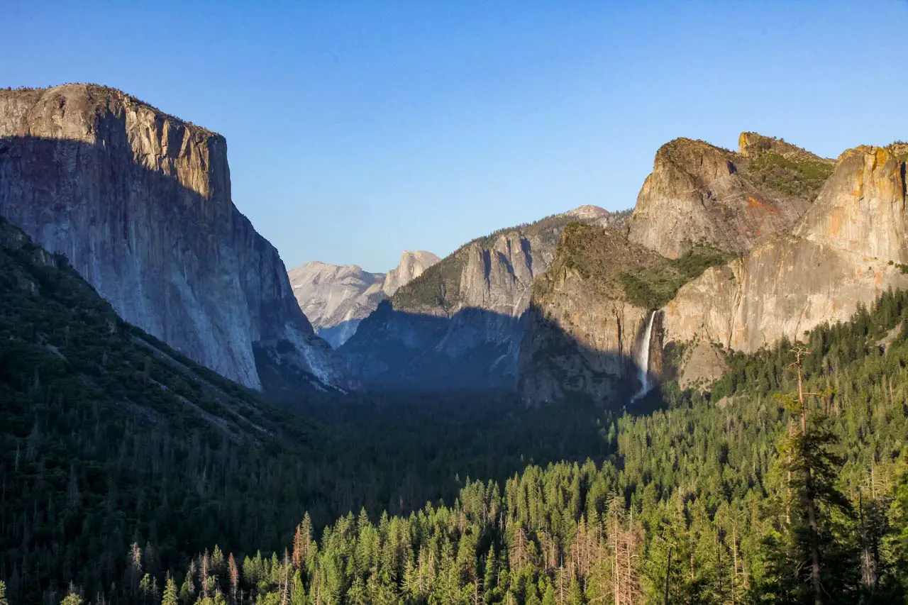 Tunnel View near sunset with