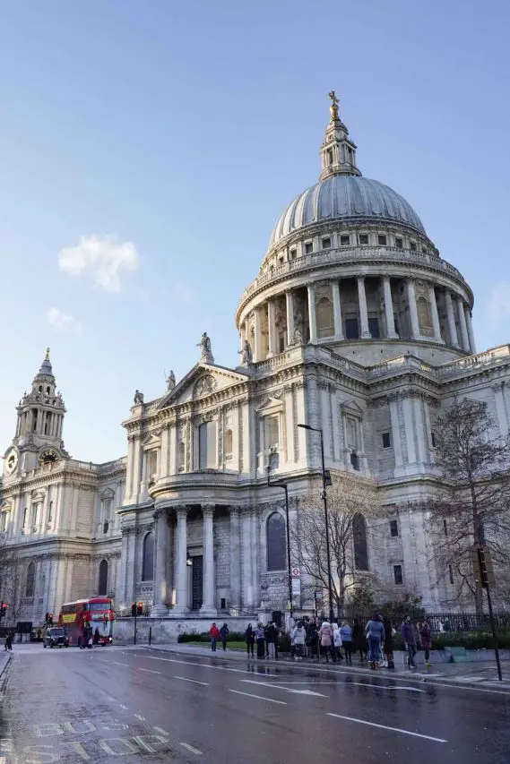 The Baroque architecture of St Paul's Cathedral, London