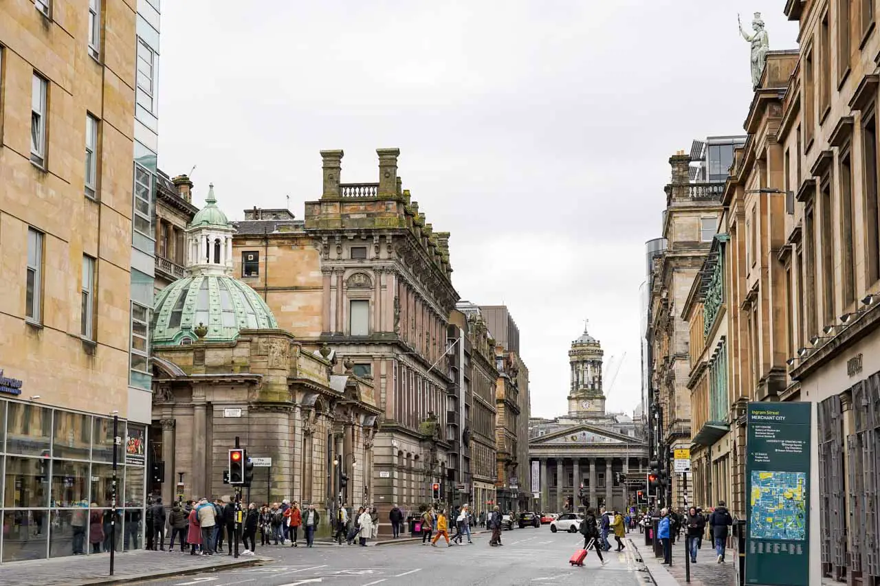 Photo of 18th century buildings in Glasgow