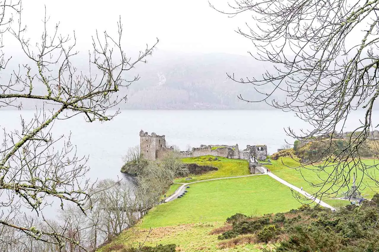 Photo of Urquhart Castle on the shores of Loch Ness