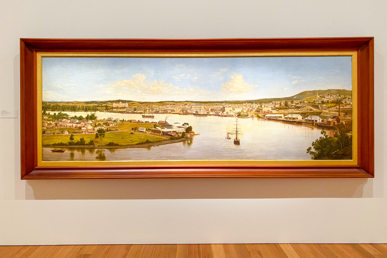 J.A. Clarke's Panorama of Brisbane, 1880