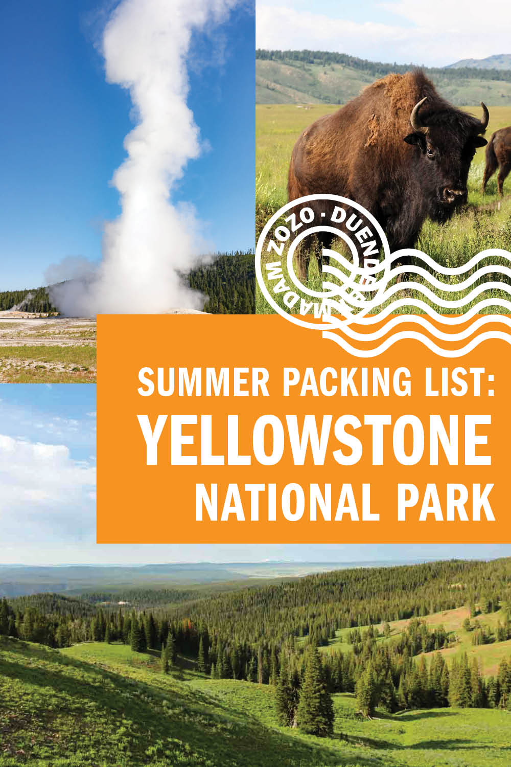Summer Packing List: Yellowstone National Park What to pack for Yellowstone National Park in summer with a printable checklist.