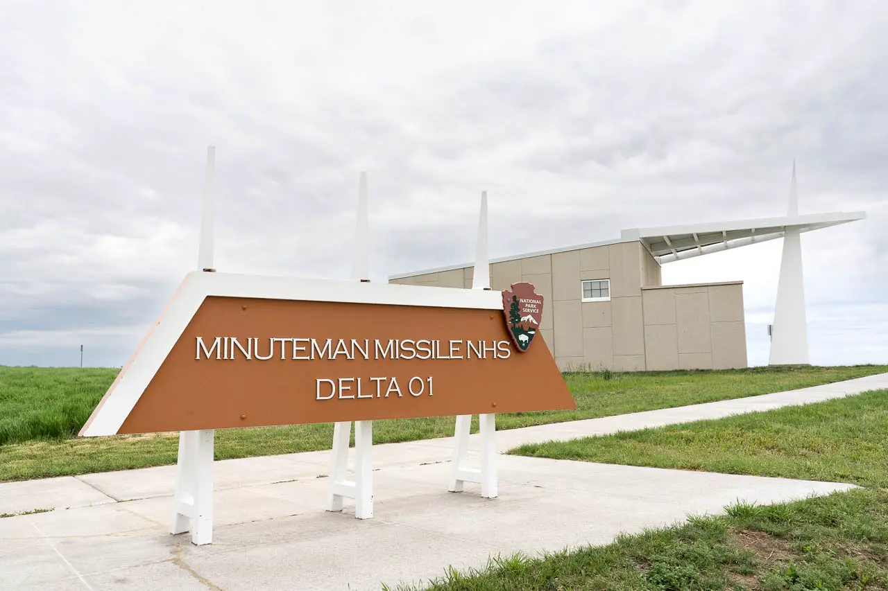 Sign at entrance to Minuteman Missile Site