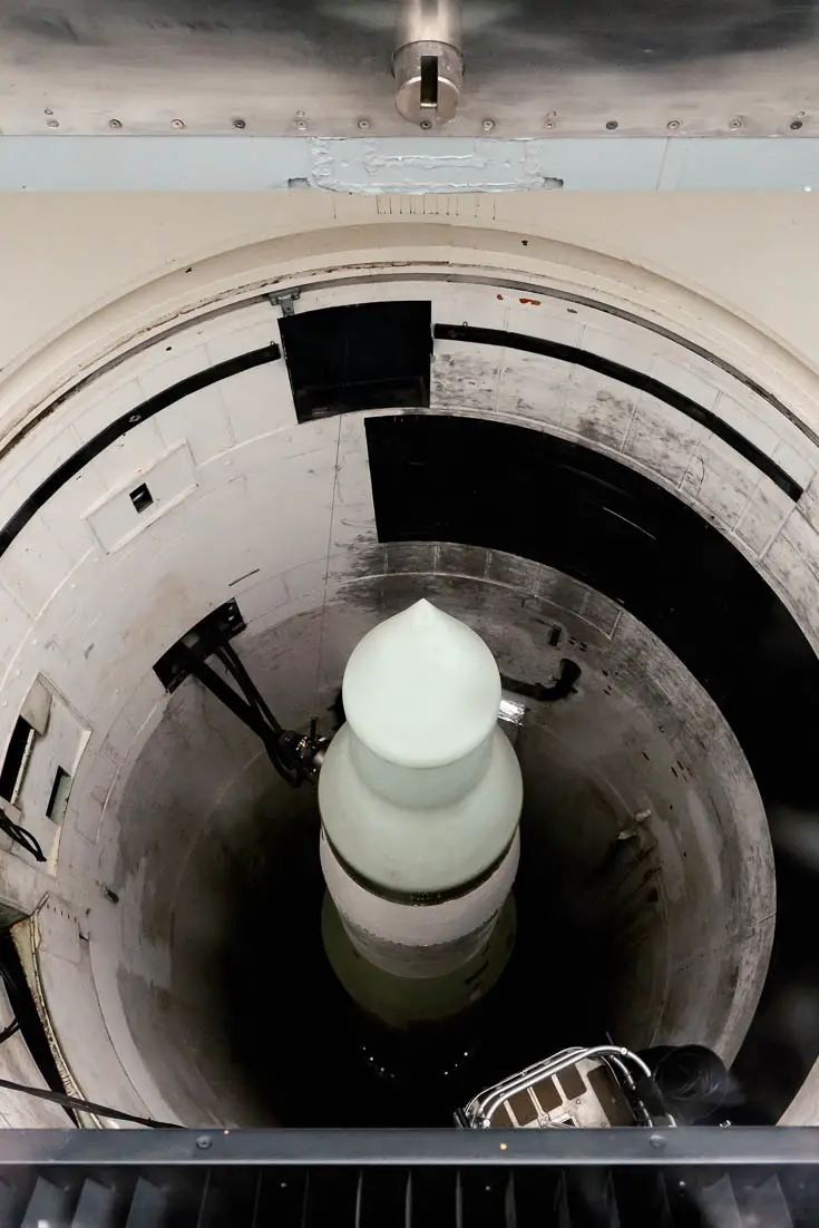 Looking down into missile silo