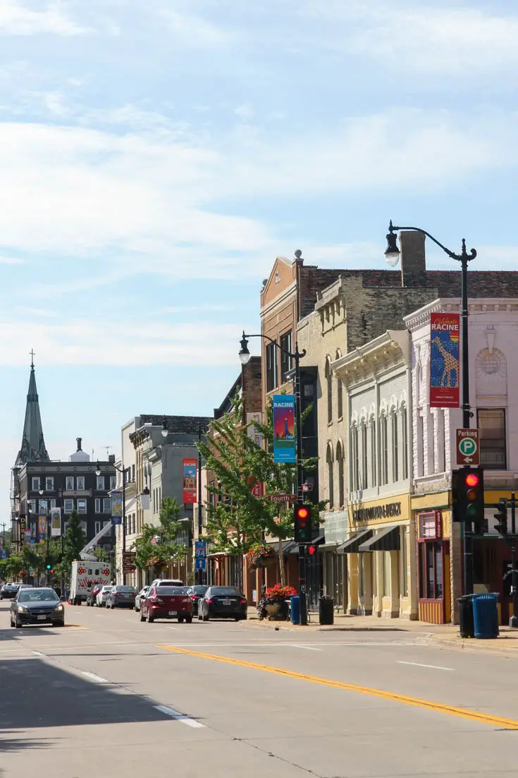 Historic main street of Racine