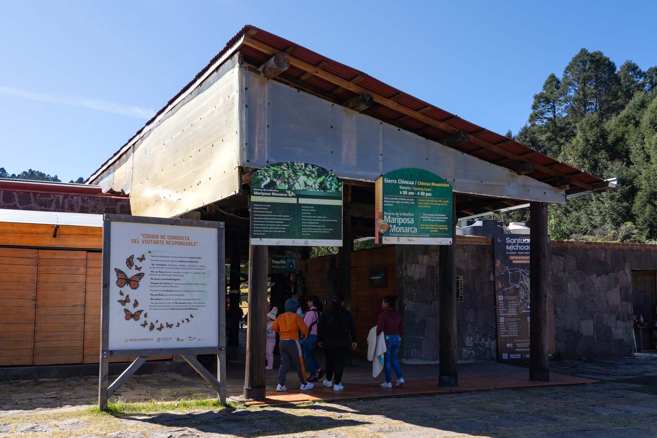 Entrance to Sierra Chincua Butterfly Sanctuary