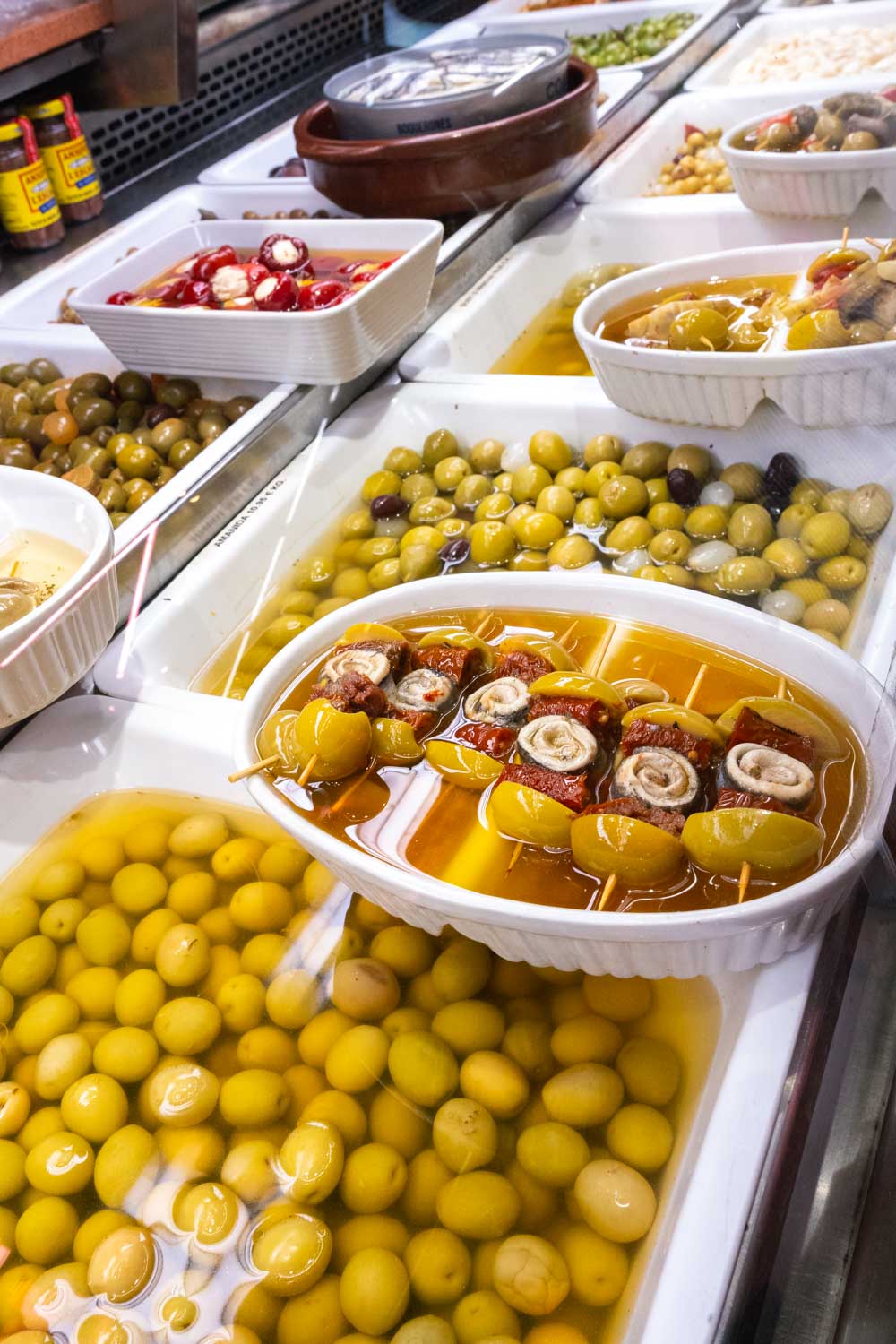 Olives for sale at the market