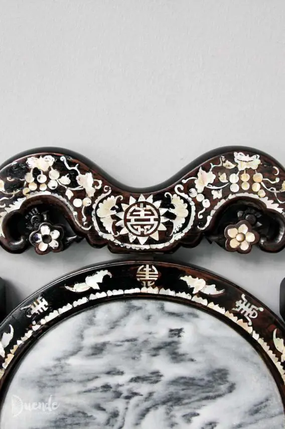 Peranakan furniture inlaid with mother of pearl