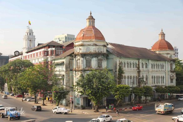 Former British Customs Office, now a courthouse in Yangon, Myanmar