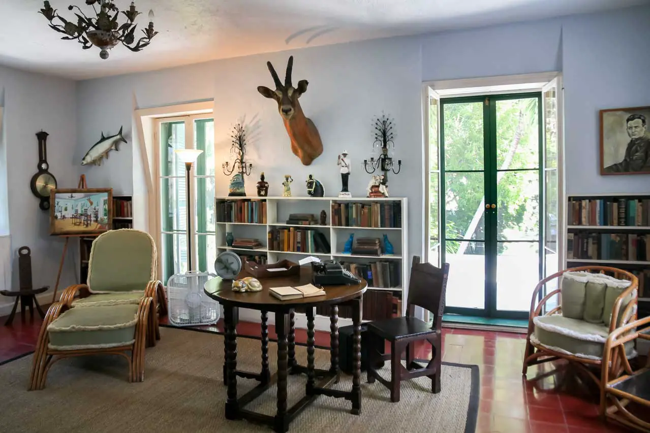 Hemingway's office at his Key West home