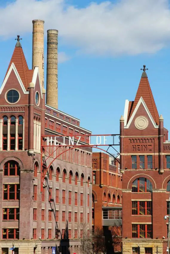 Former Heinz manufacturing plant in red brick