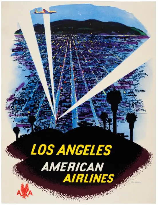 vintage american travel poster