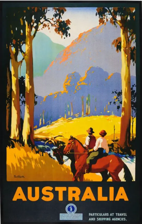 reading travel posters vintage