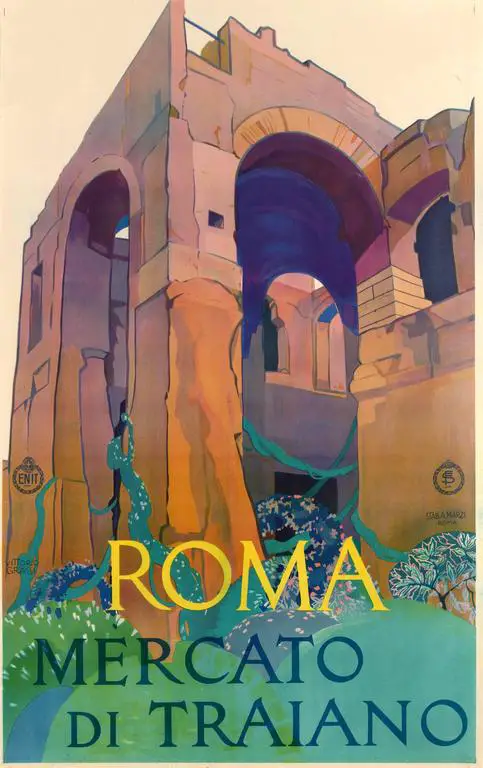 mid century modern travel posters