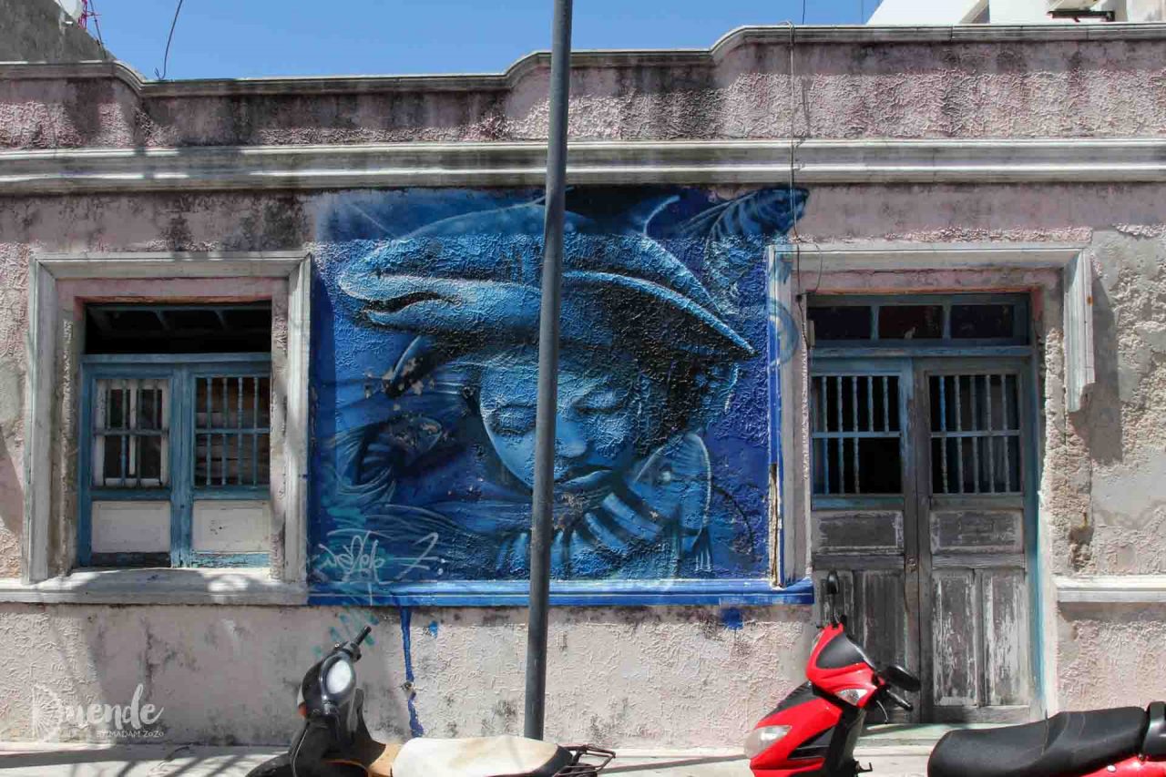 Isla Mujeres street art - unknown artist
