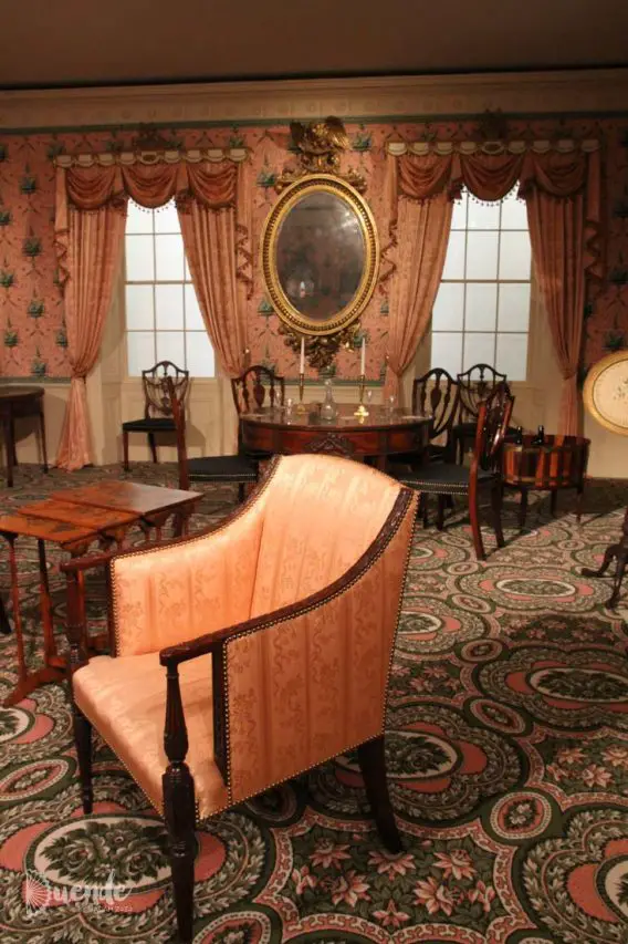Interior of Oak Hill Parlor 1801