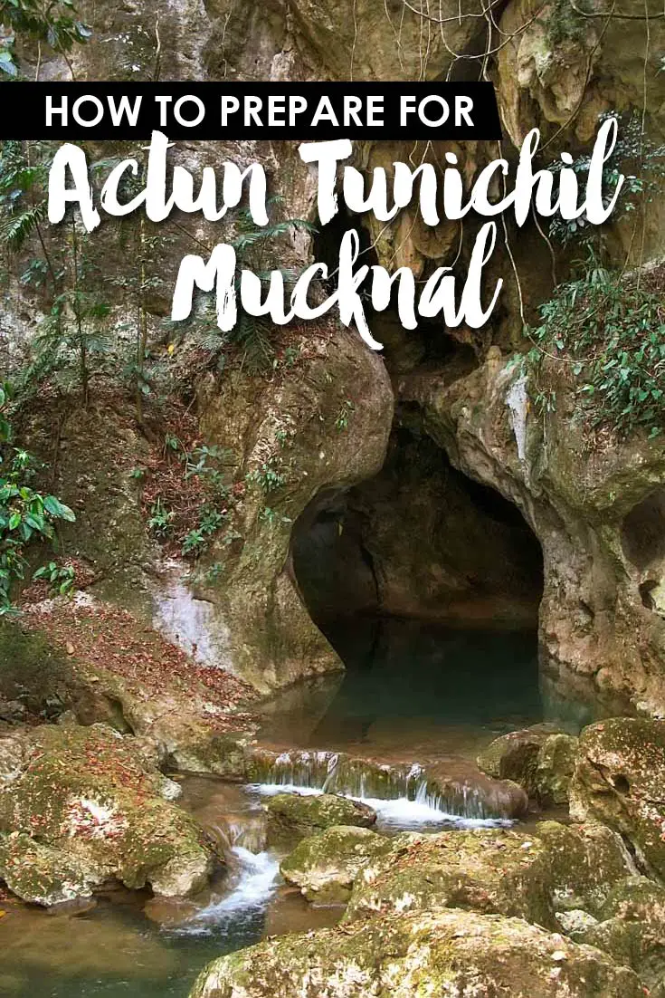 Opening of cave surrounded by jungle with text overlay "How to prepare for Actun Tunichil Mucknal"
