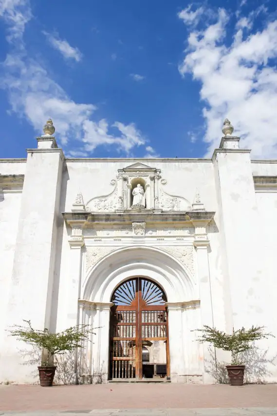 The side entrance to Antigua Cathedral that takes you into the ruins