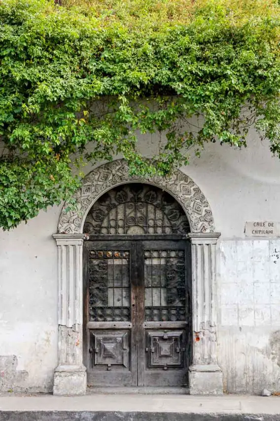 Beautiful, old door in Antigua, Guatemala