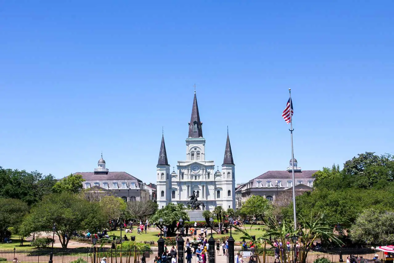 Photo of St Louis Cathedral and Jackson Square, New Orleans