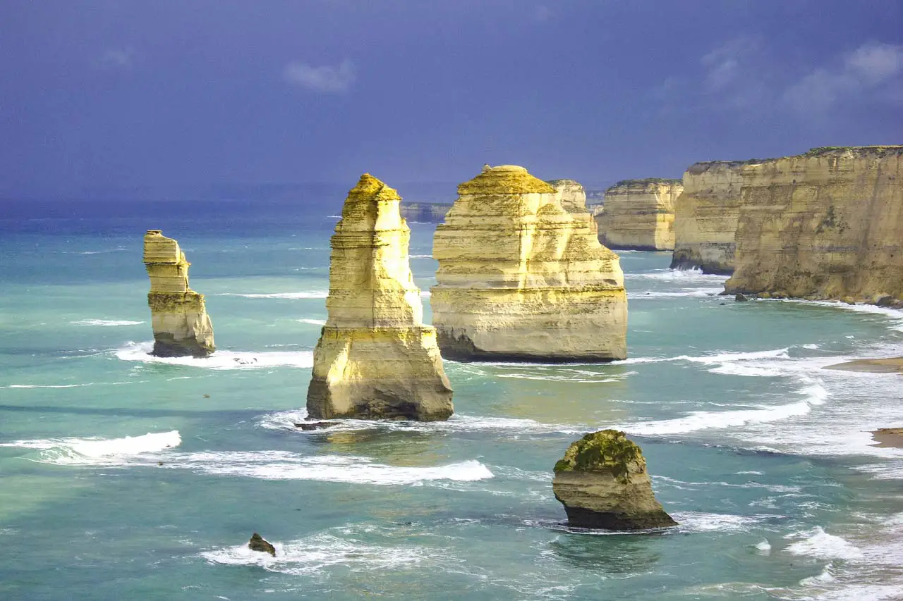 The Twelve Apostles viewed from the Great Ocean Road in Victoria, Australia