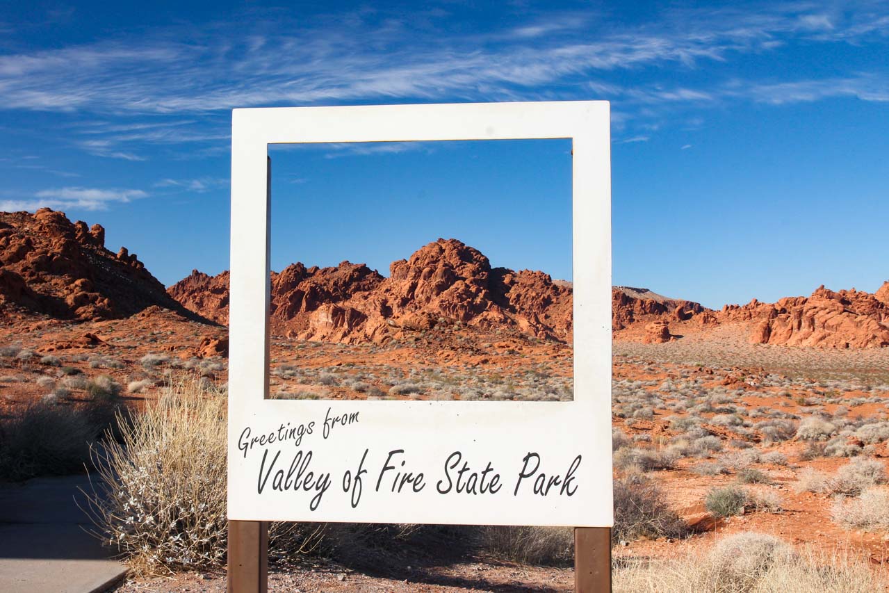 Valley of Fire State Park sign