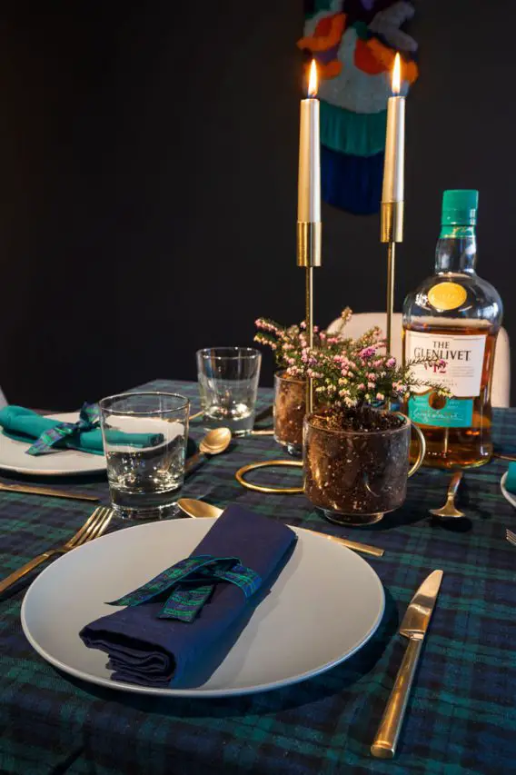 Burns Supper table decorations