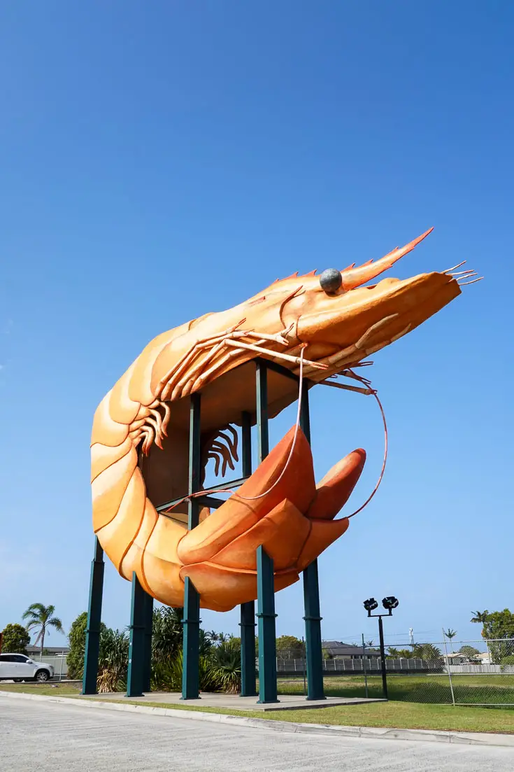 Giant prawn (or shrimp) as roadside attraction