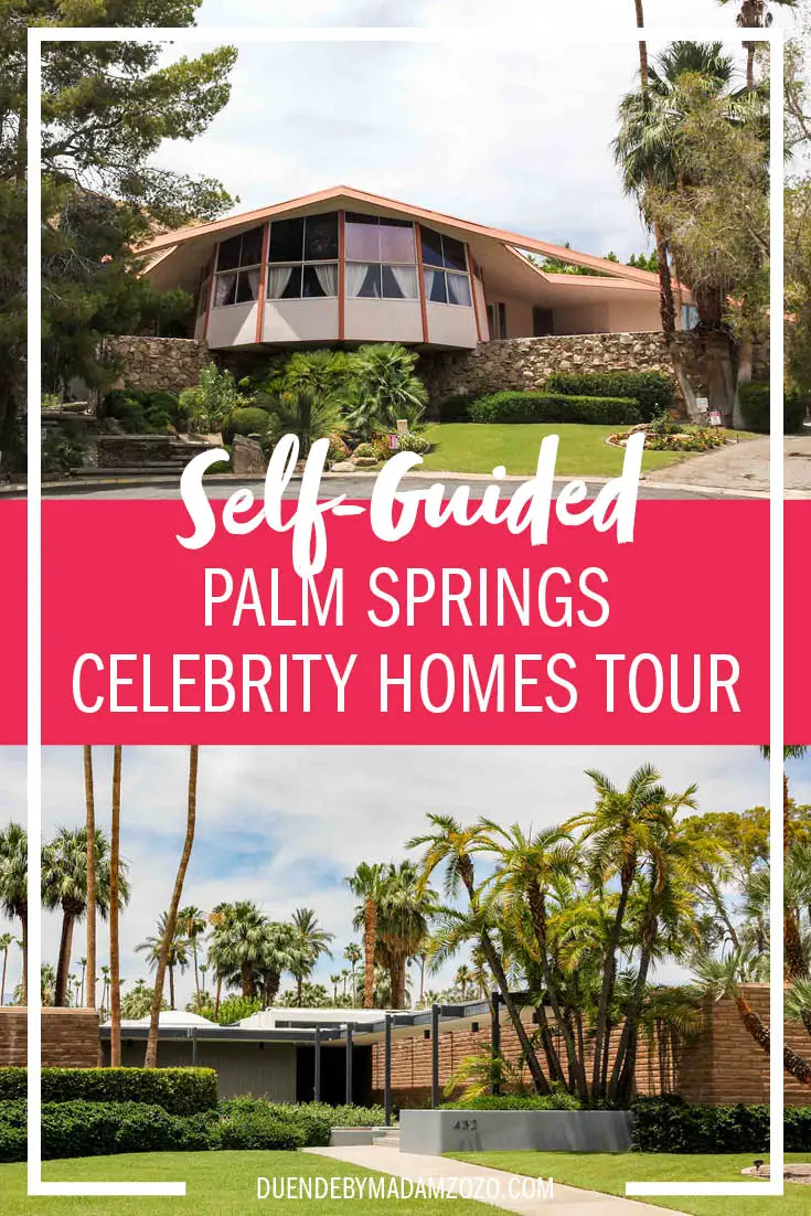 palm springs celebrity homes tour map