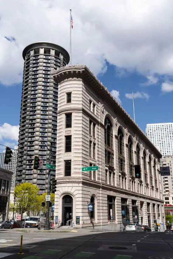 Seattle Times flatiron-shaped building