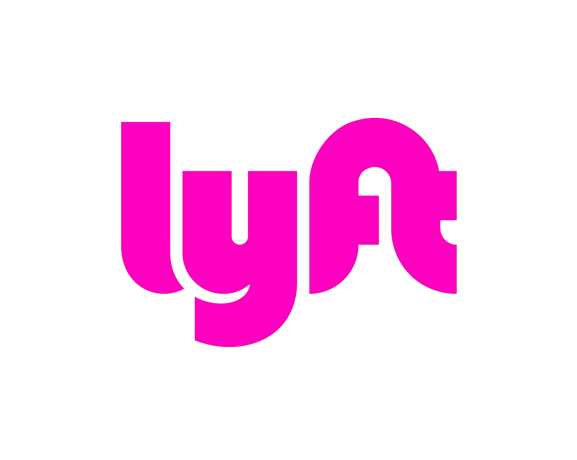 Lyft logo pink