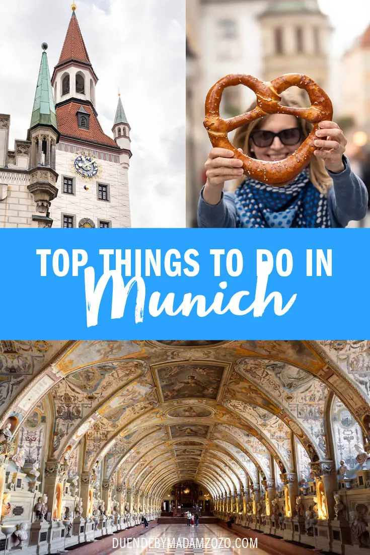 Collage of images of Munich with text overlay reading "Top Things to do in Munich"